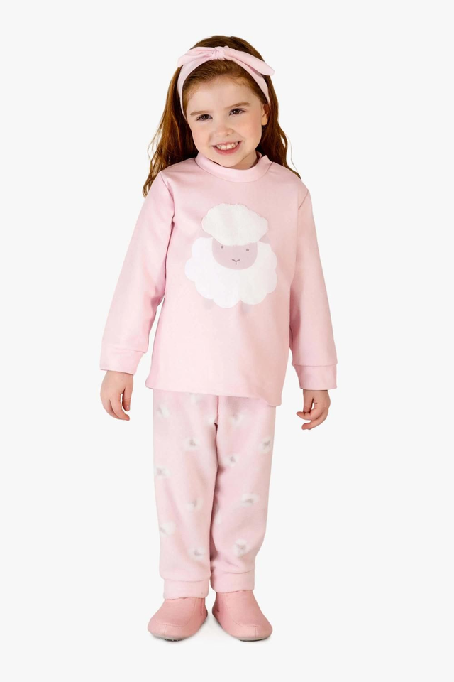 Pijama Menina em Soft Ovelhinhas Tam. 2