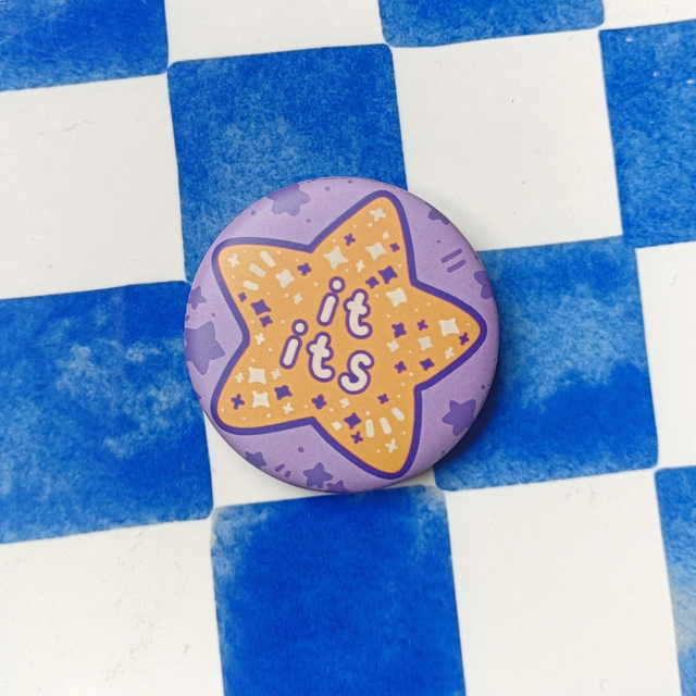 pronoun button pins - its
