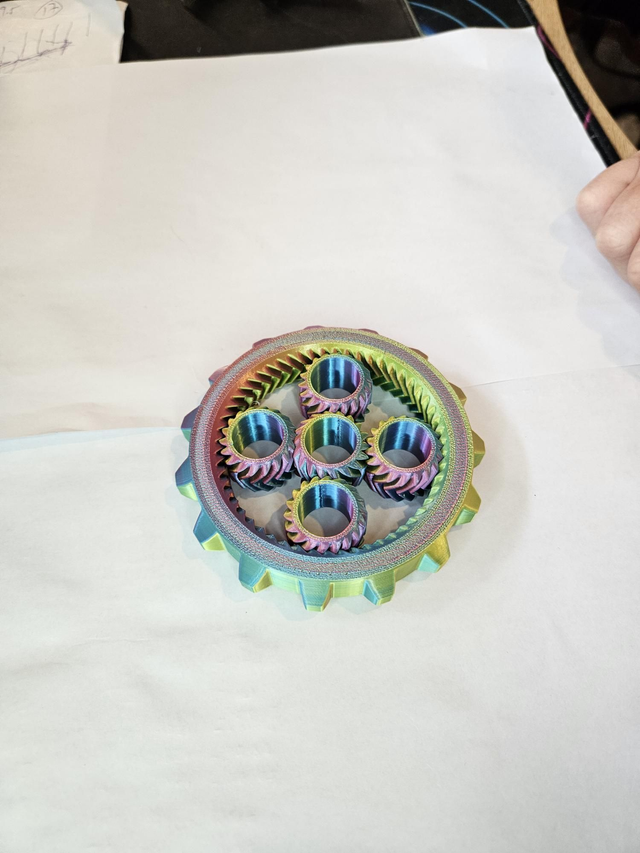 3D Printed Fidget Spinner, All Plastic, Fun for All Ages, ADHD &amp; Autism Relief