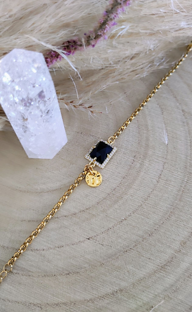 Bracelet "Éclat" Obsidienne N°10