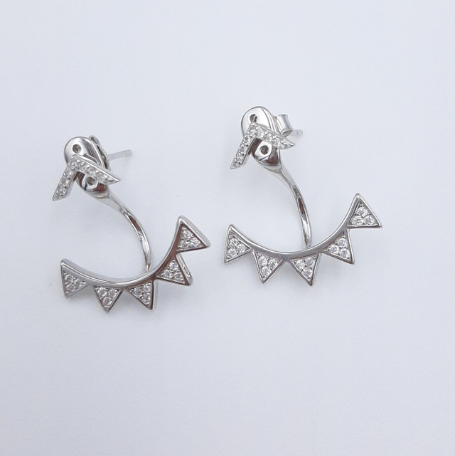 Cubic Zirconia Ear Jacket