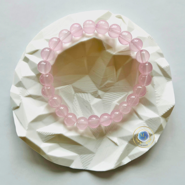 Pure Rose Armband – Rozenkwarts Minimal