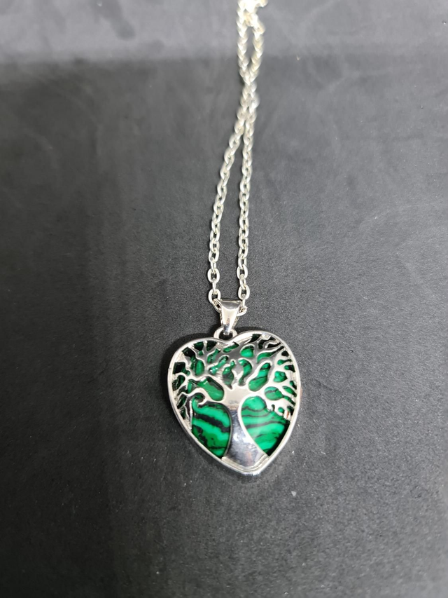 Collier cœur arbre de vie 