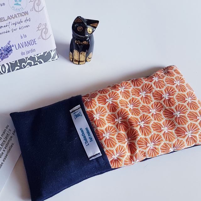 Coussinet de RELAXATION pour les YEUX - LAVANDE | en tissu - PERSONNALISABLE