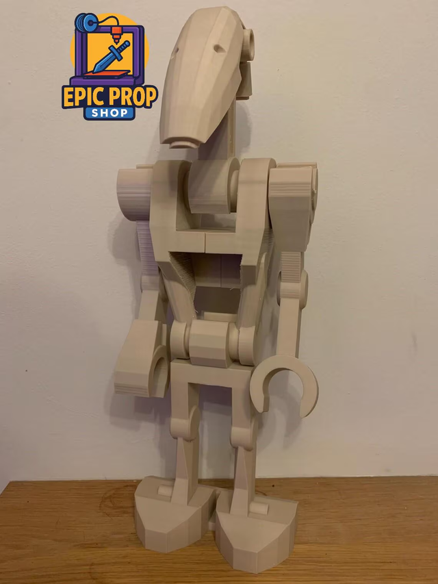 Giant Star Wars Brick Inspired B1 Battle Droid - 3D Printed