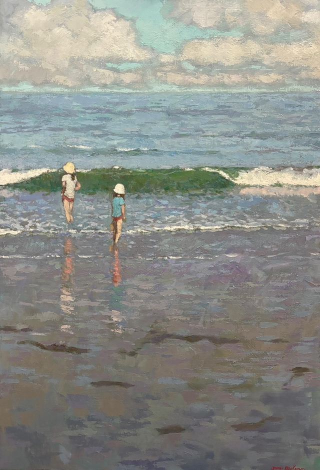 La vague 130x89cm, huile sur toile 