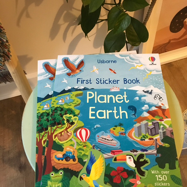 First sticker book planet earth 