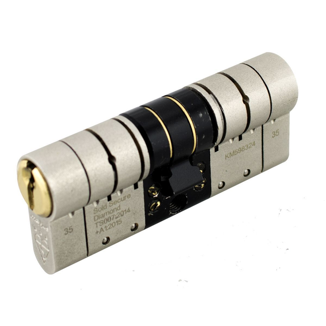 Maxus Security TS007: 3* Euro Cylinders - Double Supplied with 3 Cut Keys
