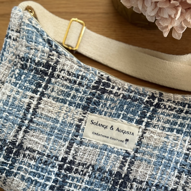 Sac baguette Glasgow bleu