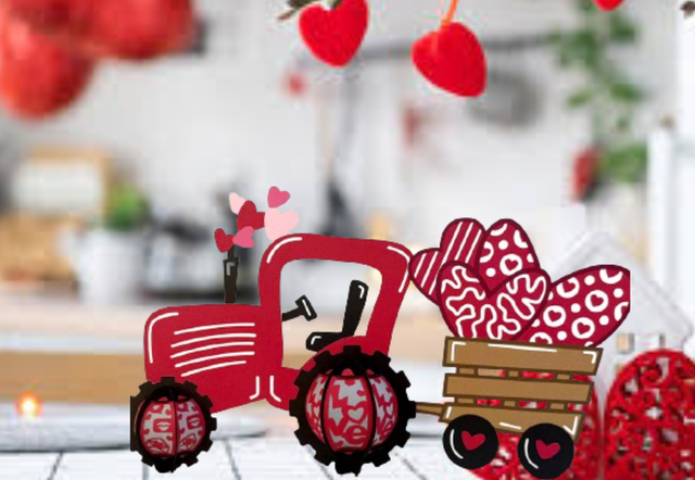 Lanterne Tracteur St Valentin