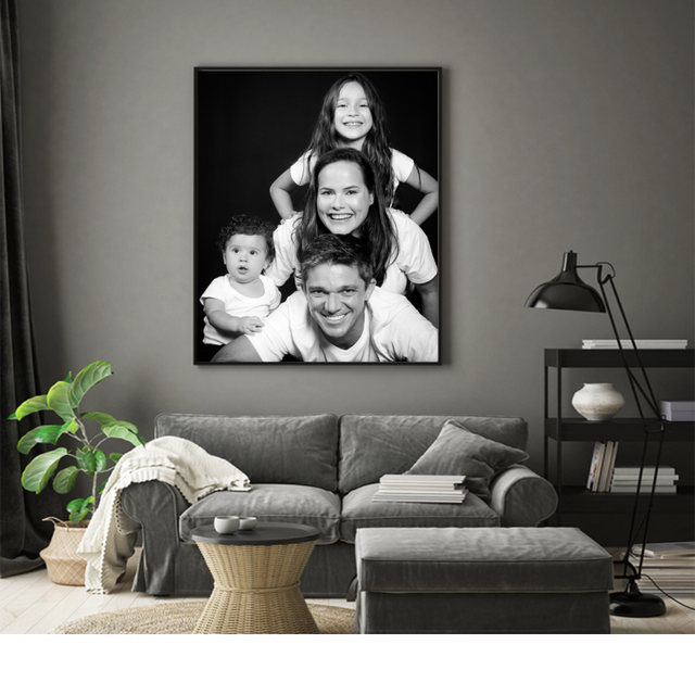 Quadro 60x90 cm com moldura e vidro