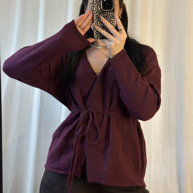 Wickel Cardigan Burgundy 