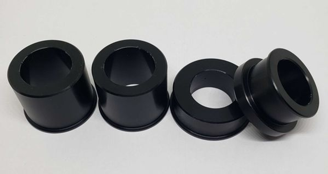 TRIUMPH BONNEVILLE BOBBER & T120 2016 - CAPTIVE WHEEL SPACERS FULL SET.