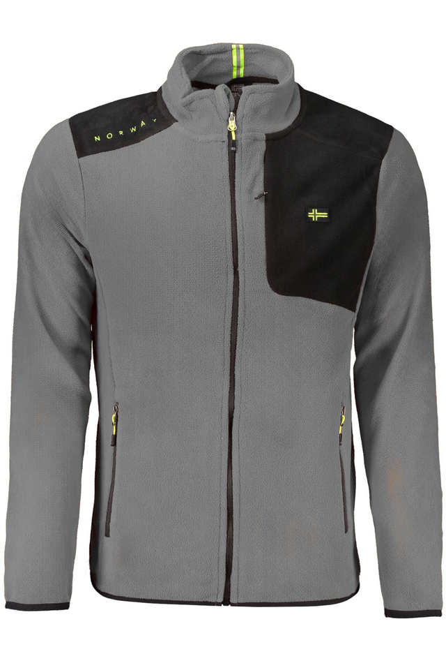 NORWAY 1963 FELPA CON ZIP UOMO GRIGIO