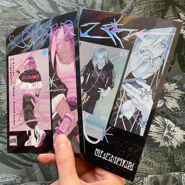 ✦｡. Set .｡✦ 2 × holo silver artprints