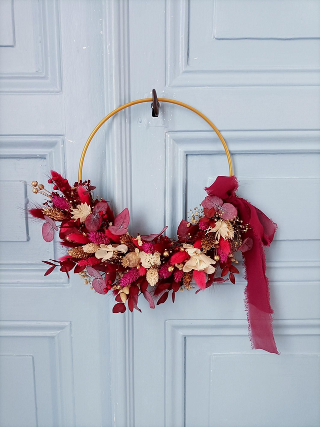 Couronne Aube douce - beauté florale longue durée