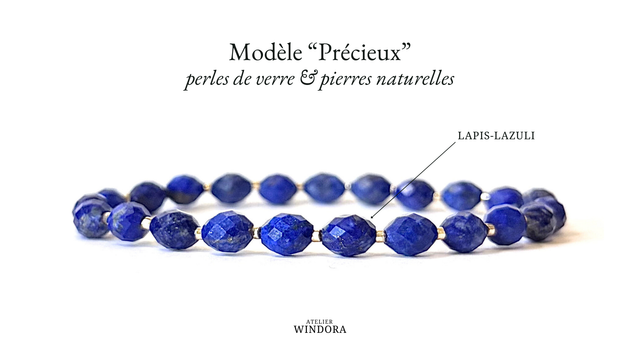 Bracelet | Lapis-Lazuli - Précieux
