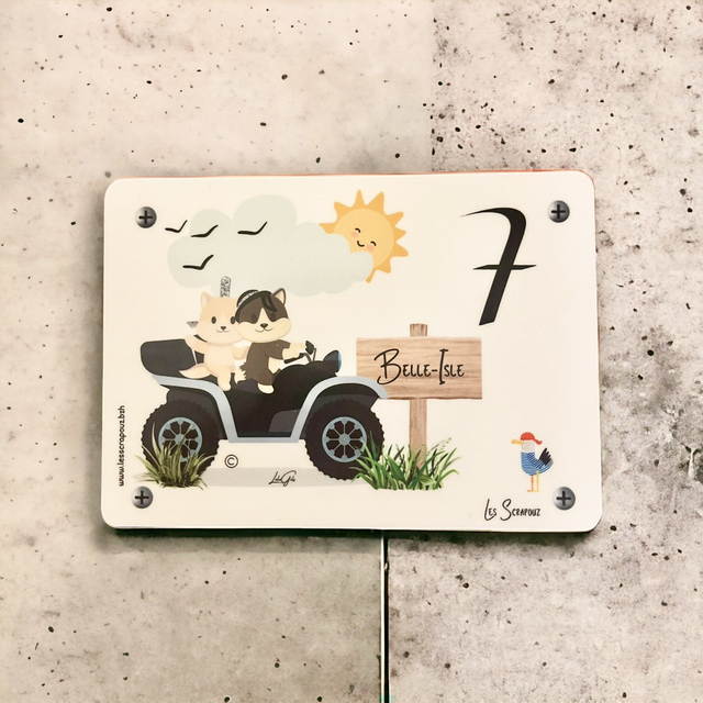 Plaque de rue en aluminium 10x14cm (à personnaliser)