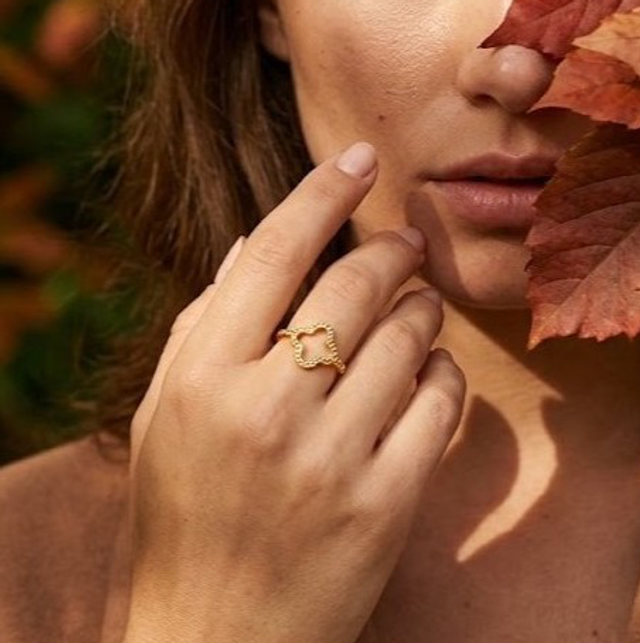 Bague trèfle
