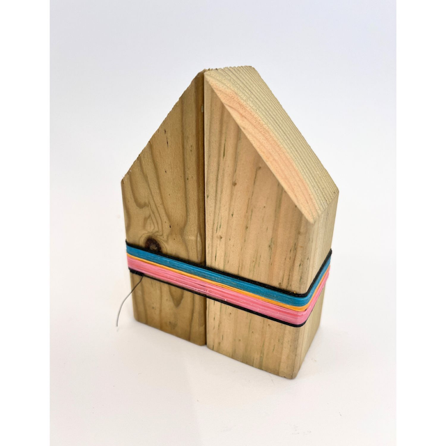 No. 34 - handbound reclaimed wood sculpture