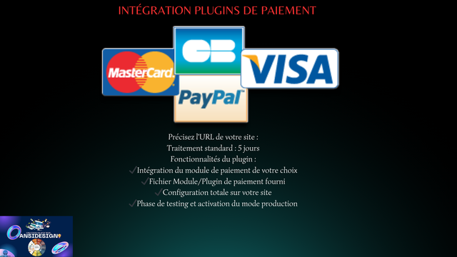 Intégration plugins de paiement