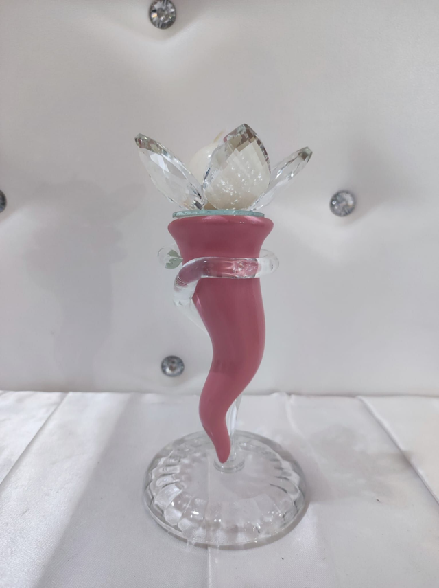 Corno con base vetro