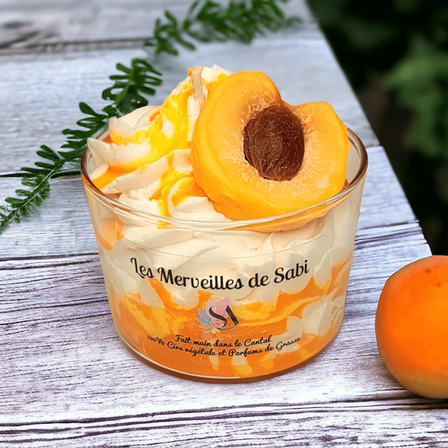 Bougie Vanille crème d'abricot