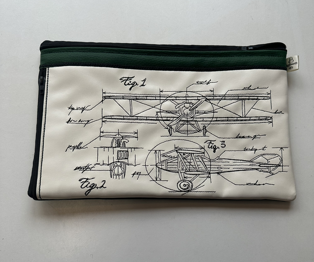 Pouches - Two Compartments - Biplane Schematic