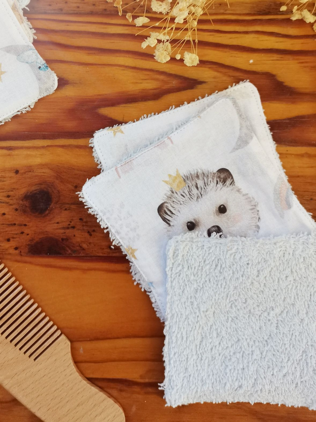 Lot de 8 cotons lavable Moka Glacier