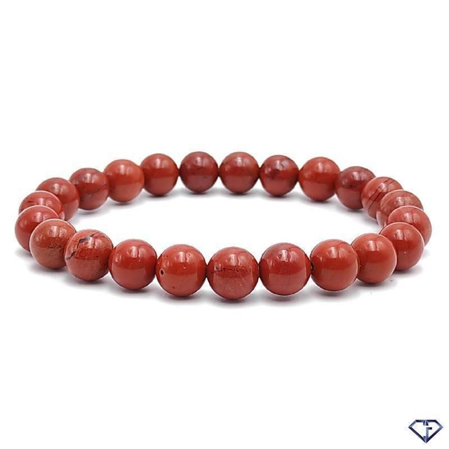 Bracelet Jaspe rouge 08mm
