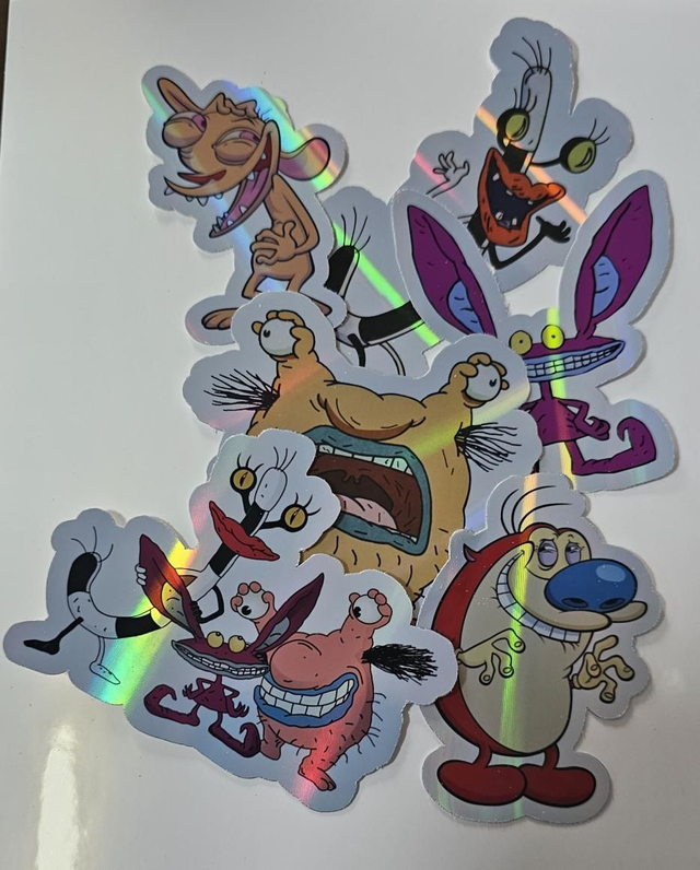 Ahh Real ren and stimpy sticker pack 