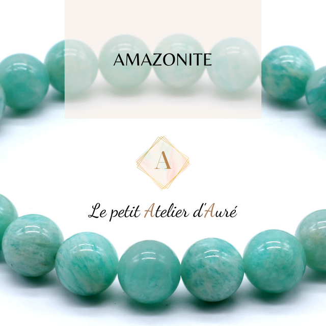 Amazonite : Bracelet en pierres naturelles sur mesure