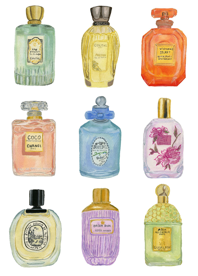 A3 Perfume Bottles print