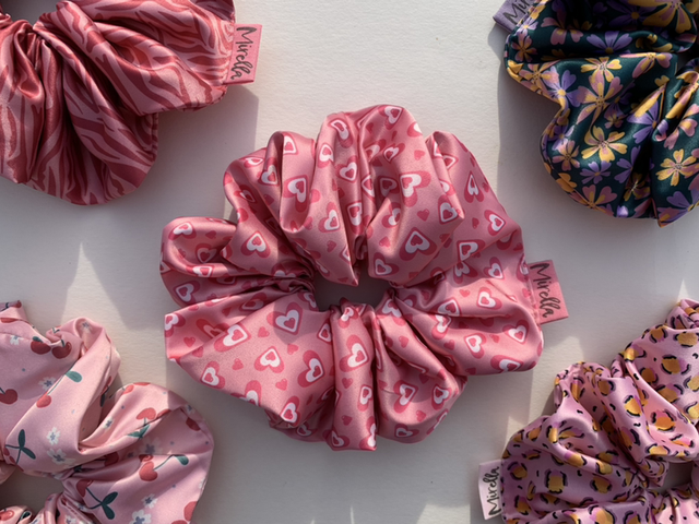 Be Mine Satin Jumbo Scrunchie 