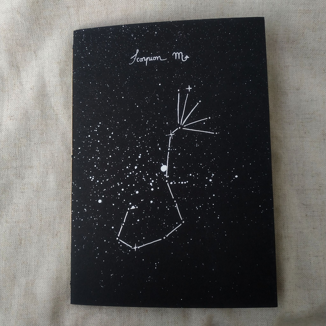 Carnet Constellation A5 (Signes astrologiques/étoiles)