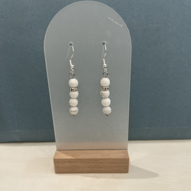 Howlite earrings