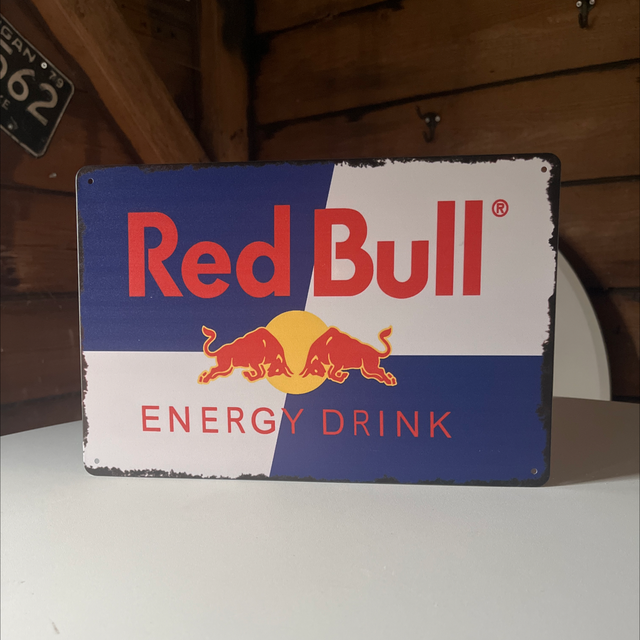Metalen bord Red Bull - 30x20 cm 