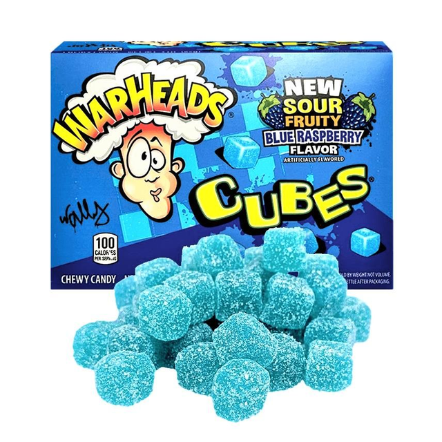 Warheads Blue Cubes