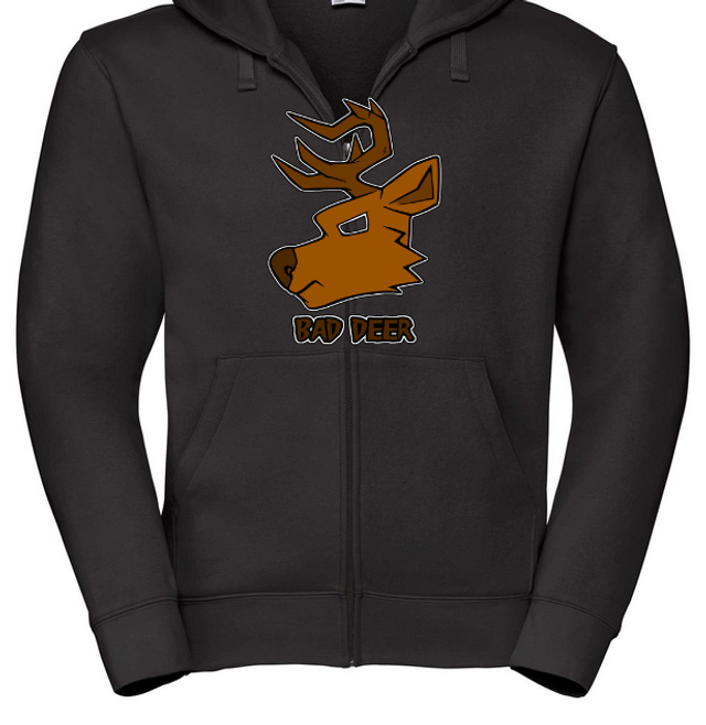 Bad deer - Hoodie with Zipper