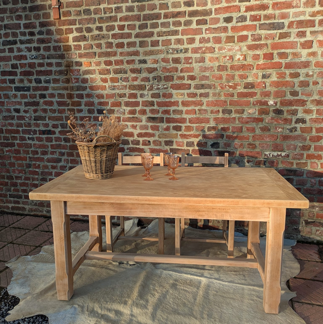 3. Table de ferme avec rallonges