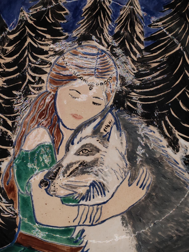 Plat "La jeune fille et le Loup"