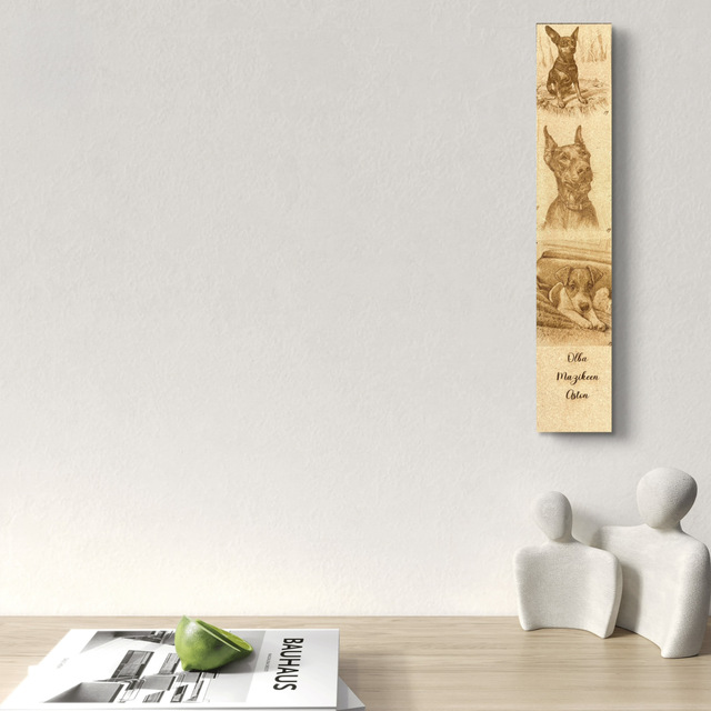 Tableau animalier gravé au laser – Un souvenir unique et intemporel