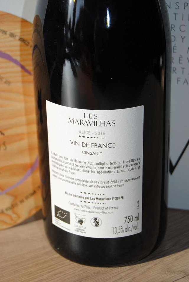 Alice 2021 - Rouge Sec Tranquille - Domaine des Maravilhas (Jean-Frédéric Bistagne)