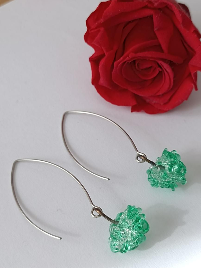 Boucles d&#039;oreilles Granity vert