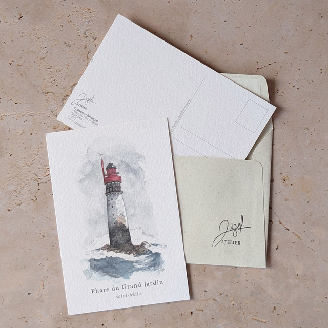 Carte postale - Bretagne - Phare Du Grand Jardin