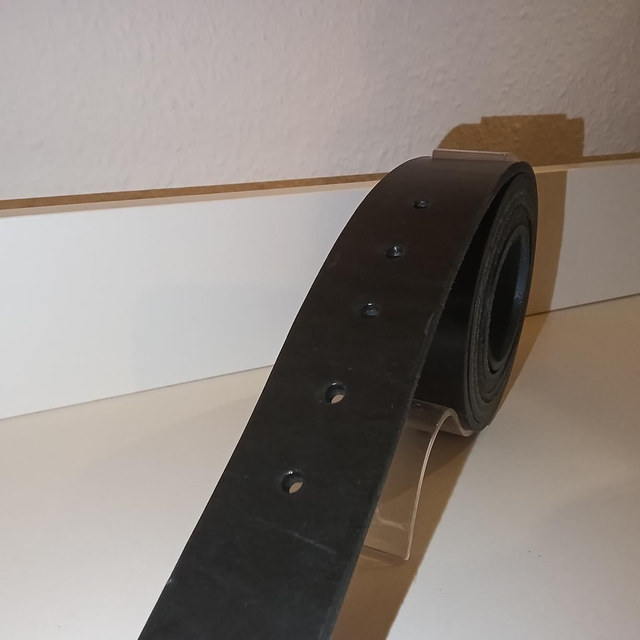 Stabiles Rindleder bis 175cm 4 cm breite  schwarz