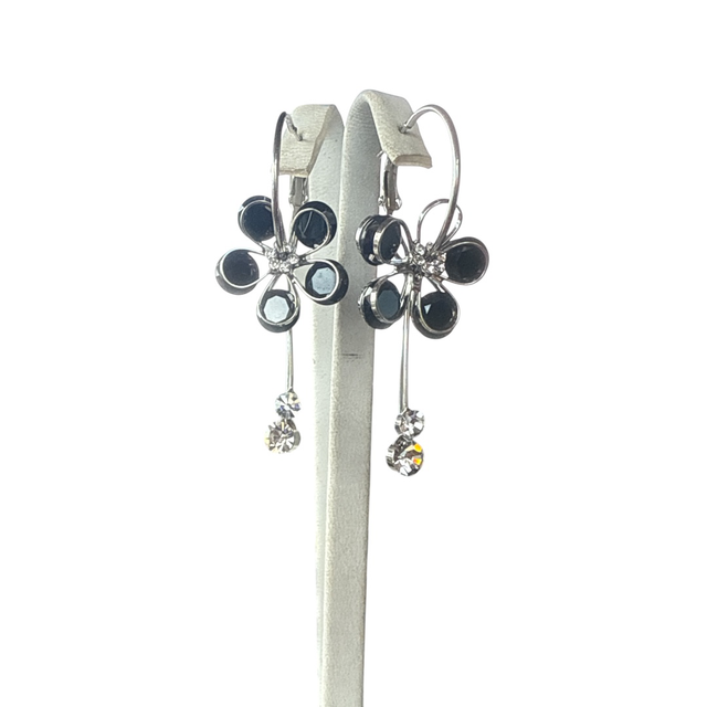 Orecchini Black flower