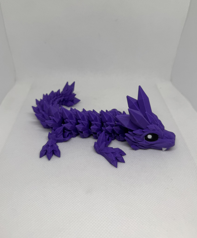 Dragon cristal avec yeux