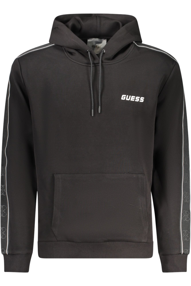 GUESS JEANS FELPA SENZA ZIP UOMO NERO