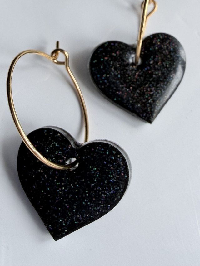 PAMPILLES BABIES noir pailleté